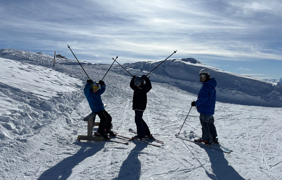 Wir sind im Skilager